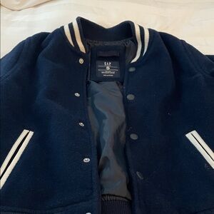 GAP kids Navy Varsity Jacket